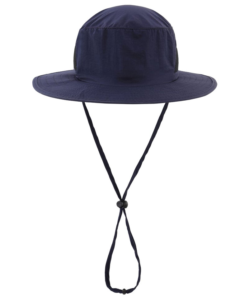 LLmoway Sun Hat for Boys Girls Summer Breathable Quick Dry UV Protection Safari Hat with Strap Navy - Image 2